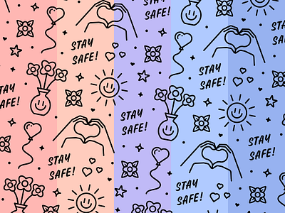 Stay safe adobeillustrator art artwork colored design dribbble illustration outline vector