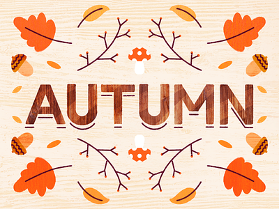 Autumn 🍁 art artwork autumn design dribbble illustration procreate