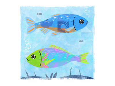 Fish art artwork dribbble fish illustration