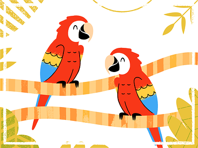 Macaws adobeillustrator art artwork dribbble illustration macaw vector