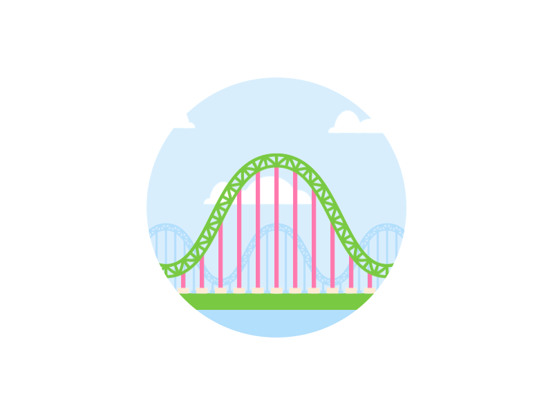 Rollercoaster by Sander de Wekker on Dribbble