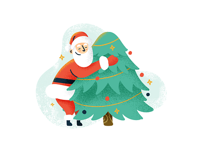 Treehugger adobeillustrator adobephotoshop art artwork blob brush brushes christmas dribbble flat design illustration treehugger vector