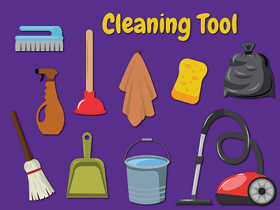 Icon Cleaning Tool animation art design graphic design illustrasion illustration logo tracing vector wallpaper