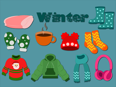 Icon Winter animation art design graphic design illustrasion illustration logo tracing vector wallpaper