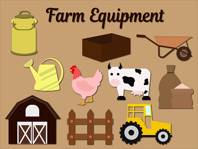 Icon Farm Equipment animation art design graphic design illustrasion illustration logo tracing vector wallpaper