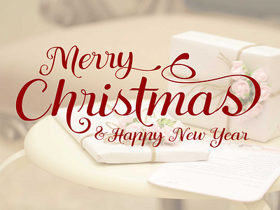 Christmas greeting with orayashi font