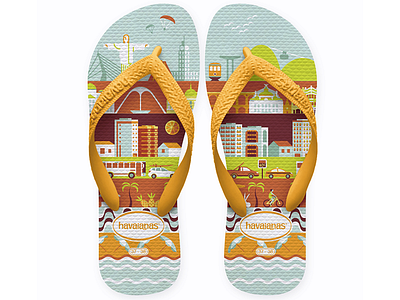 Rio Havaianas2 fashion flip flops havaianas illustration rio