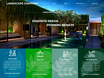 Lanscape corporate ux ui business ui web