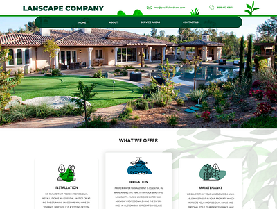 Lanscape corporate ux ui business graphic design prototype ui ux