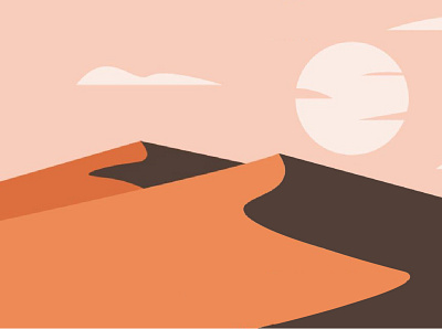 Adobe illustrator landscape Desert Design ai branding design graphic design illustration