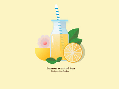 冰镇柠檬水 illustration