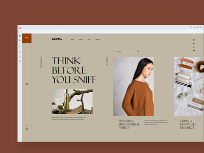 Sustainable Fashion Website | Landing Page
