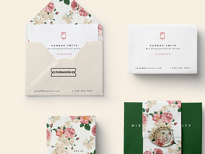 Floraison | Florist Brand Identity feminine floral florist flowers nature package design packaging stationary stationary design