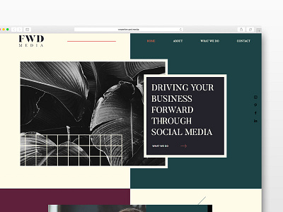 FWD Media Website Design female designers founder marketing social media user interface web design website women