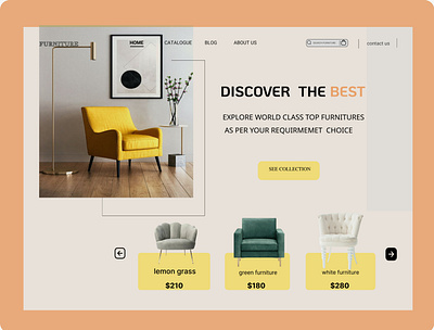 furniture web design design ui ux