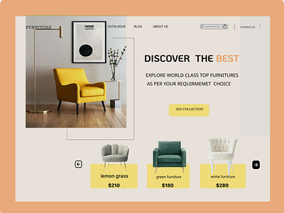 furniture web design