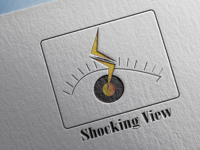 Shocking View logo 3d animation branding graphic design logo motion graphics