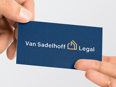 Van Sadelhoff Business Card brand branding business card card design graphic design identity illustration legal logo