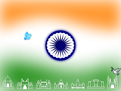 Indian Flag branding design graphic design illustration logo vector
