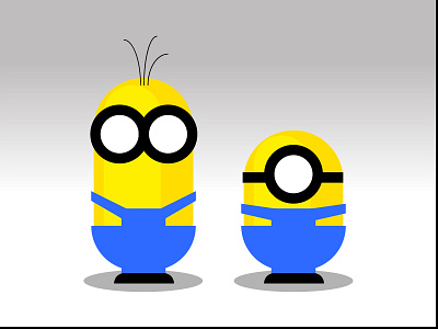 Minimal Minions illustratation minimalism minions