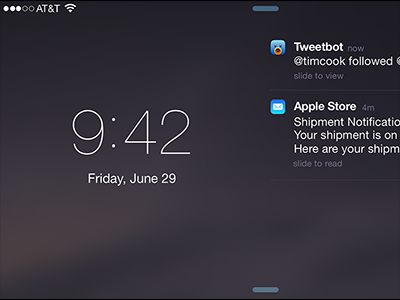 Holding it Wrong: A Landscape Lock Screen ios iphone landscape lock notifications