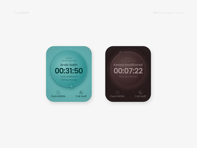 Countdown timer challenge countdown design experience interface neumorphism smartwatch timer ui ux