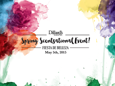 Spring Scentsational Event abstract bright brush brush strokes color colorful flowers make up paint spring watercolor