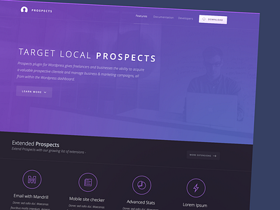 Prospects Plugin - Landing page revisions