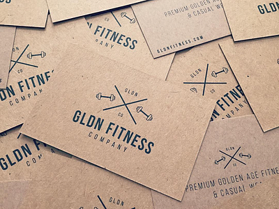 GLDN Fitness - Business Cards business cards fitness gym logo print