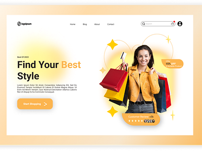 Shopping Landing page