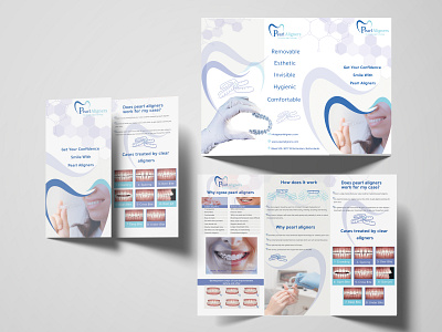 Pearl Aligners Brochure graphic design