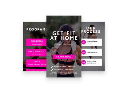 Fitness UI design(mobile design) canva design mobile ui