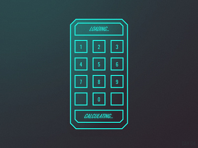 [UI Day 04] - Sci Fi Calculator (Daily UI)