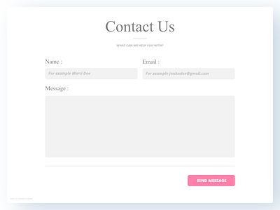 [UI Day 17] - Contact Us affinity designer daily ui design interface minimal shadows ui visual