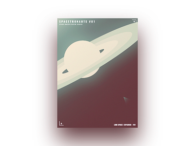 ▲ Spacetronauts ▲ | Lone Space Explorer #01 affinity designer cosmos graphics illustration planet poster space spacetronauts visual