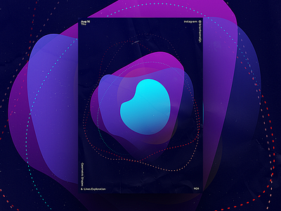 Basic Geometric Shapes & Line Exploration - 24 abstract affinity designer dark design geometric glow gradient graphics illustration shape visual