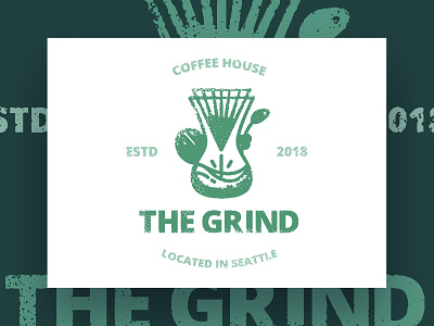 Thirty Logos : The Grind - Final Design branding branding design coffee graphic design logo design visual