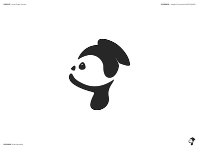 Visual Shape Exercise Dog 01 affinity designer design dog graphics minimal process shape simple sketch sketching