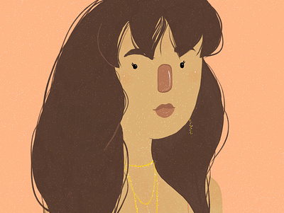Jewelry Girl apple pencil artwork graphic design illustration ipad pro portrait