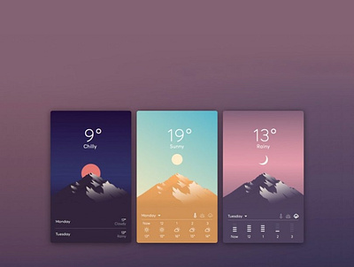 Weather Apps app design ui