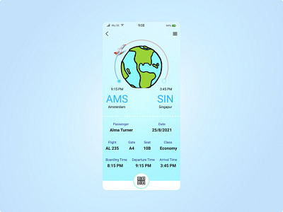 DailyUI #024  Boarding Pass