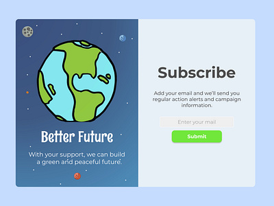 DailyUI #026 Subscribe