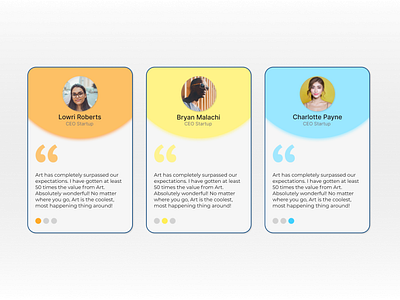 DailyUI #039 Testimonials