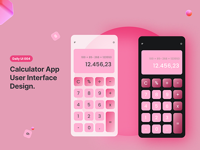 Caculator App - #DailyUi004