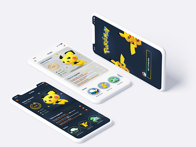 Pokemon Gaming App #Ui branding dailyui design ui ux