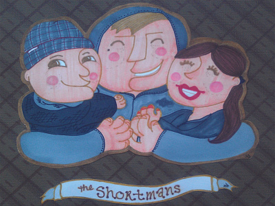 the Shortmans illustration marker paper portrait