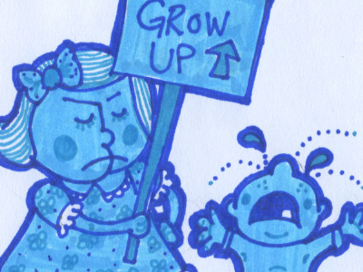 Grow Up! illustration marker