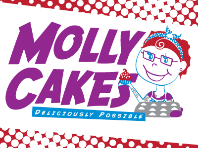 Molly Cakes Baking Logo digital logo