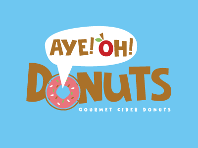 Aye! Oh! Donuts Logo digital logo