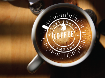 Last Drop Coffee Company Logo branding digital logo